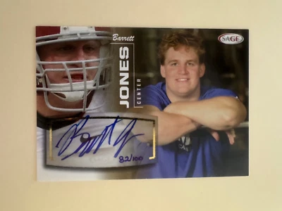 2013 Sage Autographed Gold #23 Barrett Jones 82/100 - Image 1 of 2