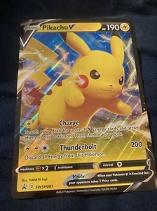 Pokemon JUMBO Pikachu V Promo Card SWSH061 NM - Picture 1 of 1