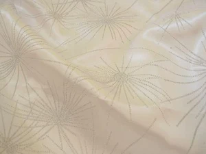 SATIN Stoff weiß Glitzer MAXISTERN  Sterne Meterware - Bild 1 von 1