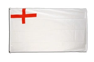 Fahne Großbritannien White Ensign 1630-1702 Flagge  Hissflagge 90x150cm - Bild 1 von 1