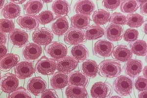 LIBERTY ARTS FABRIC DESIGN "Field of Xanthe" 6.7 METRES 100% LINEN PINK - Picture 1 of 6
