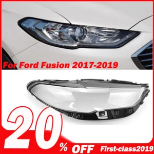 Right Passenger Side For 2017- 2018 Ford Fusion Headlight Lamp Lens Shell Cover - Picture 1 of 8
