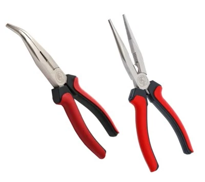  BGS Spitzzange Telefonzange gebogen und gerade 200 mm BGS 337+ 338 Set - Bild 1 von 4