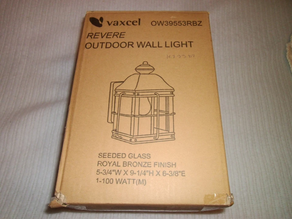 Vaxcel Lighting OW39553  Revere 1 Light Outdoor Wall Sconce - 6.79" Wide - - Image 1 of 1