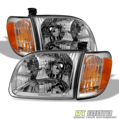 For 2000-2004 Toyota Tundra Regula/Access Cab Headlights+Parking Corner Lights - Image 1 of 4