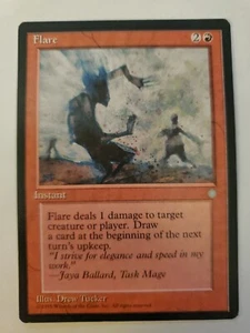 MTG Magic The Gathering Card Flare Instant Red Ice Age 1995 - Picture 1 of 2
