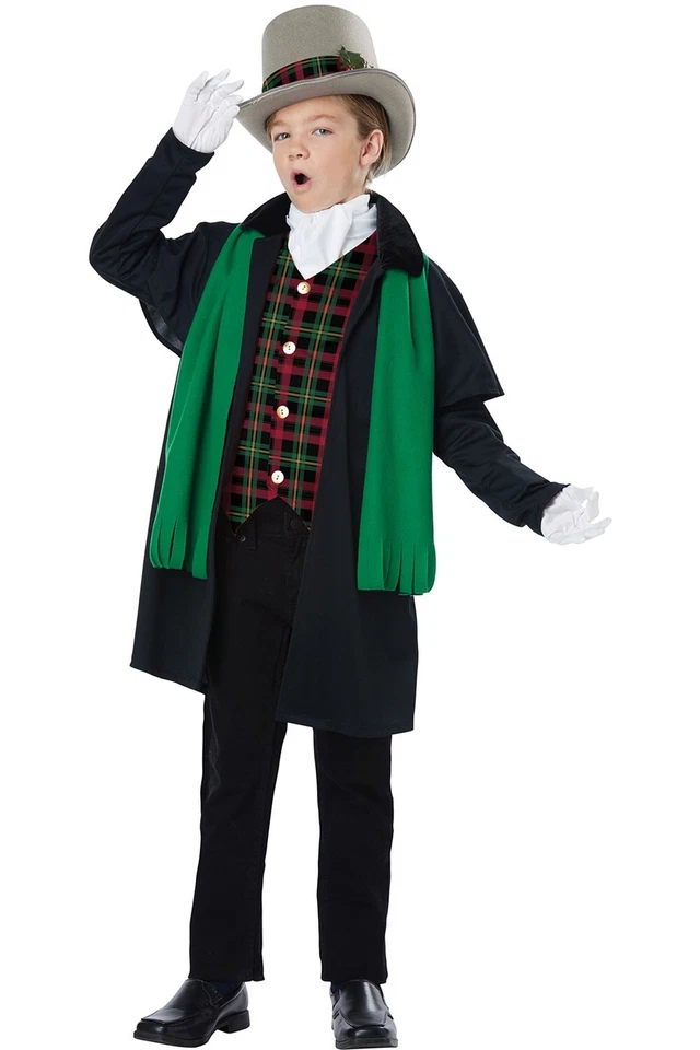 Disfraz California HOLIDAY CAROLER BOY Niño Niños Navidad Traje 00548 Talla S Foto 1 de 3