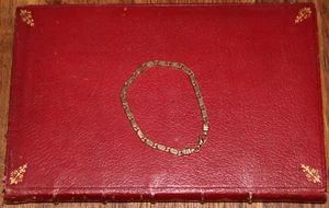 echt gold schmuck armband 585 15,5 gramm 21 cm 1990er jahre kette schwer massiv - Bild 1 von 6