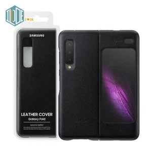 Original Samsung Official Leather Cover for Galaxy Fold (EF-VF900) - Picture 1 of 10