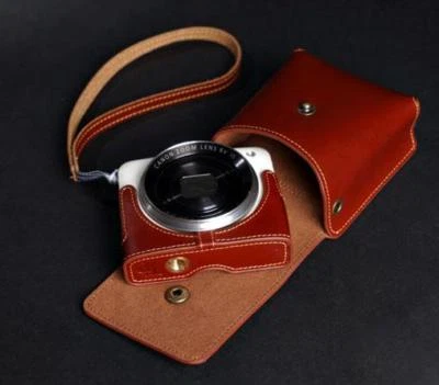 Genuine Real Cow Leather Case Bag Cover For  PowerShot N2 Camera - Image 1 of 4