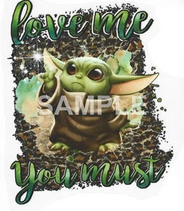 Yoda vinyl iron on transfer (SALE) - Picture 1 of 1