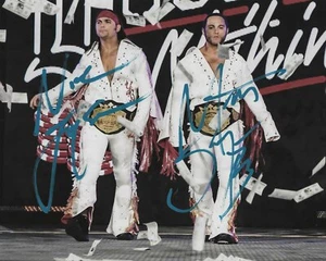 AEW Superstars Young Bucks Autographed 8x10 Photo COA 2 - Picture 1 of 1