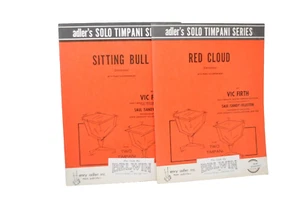 TIMPANI SOLO for 2 Timpanis Sheet Music SITTING BULL & RED CLOUD w/ Piano VTG - Picture 1 of 1