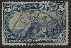 288 TRANS-MISSISSIPPI w CURACAO - FOREIGN CANCEL - February 1899 - RARE USAGE !! - Picture 1 of 1