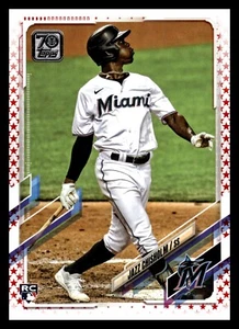 2021 Topps Series 2 Jazz Chisholm Rookie Independence Day 76/76 - Picture 1 of 2