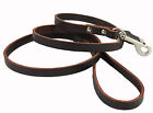 Genuine Leather Dog Leash 4 Ft Long, 1/2" Wide For Small And Medium Dogs