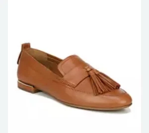 FRANCO SARTO Mujer 8 Brixley Negro Cuero Suave Borlas Mocasines Planos Clásicos - Imagen 1 de 11