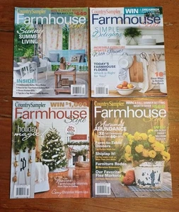 Country Sampler "Farmhouse Style" Magazine Lot 4 (Jul, Oct 2020 & Jan, Apr 2021) - Imagen 1 de 1
