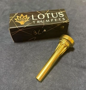 Lotus 3L Gen.3 Trumpet Mouthpiece Brass Satin Cup PVD Gold Finish New - Picture 1 of 4