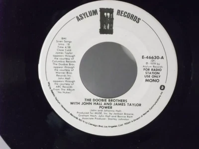 Doobie Brothers,John Hall,James Taylor,Asylum,"POWER"US,7"45,1979 PROMO, Mint - Image 1 of 2