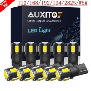T10 LED License Plate Light Bulbs 6000K Super Bright White 168 2825 194 W5W 2821 - Picture 1 of 22