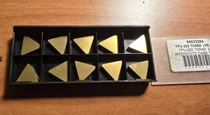 INTERSTATE Carbide Turning Insert TPU322 TCN55 (10 Pcs) X164B USA - Picture 1 of 3