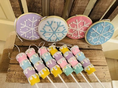 ❄️New Pastel CandyLand Themed Ornament Bundle❄️ - Image 1 of 4