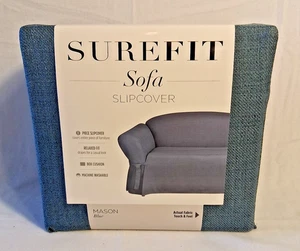Surefit Sofa Schonbezug 1 Stück passt 74" bis 96" Sofas Relaxed Fit Mason Blue NEU - Bild 1 von 8
