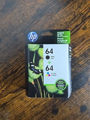 Cartuchos de tinta originales HP X4D92AN #64 negros y CMY CADUCADOS agosto 2019 Foto 1 de 4