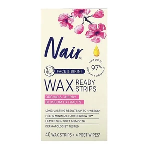 Tiras listas para cera Nair para rostro y bikini, 40 CT - Imagen 1 de 1