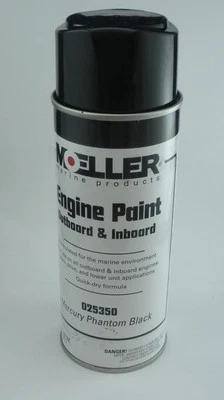 Pintura para motor fueraborda Moeller 025350 negro mercurio 1960-presente Foto 1 de 4