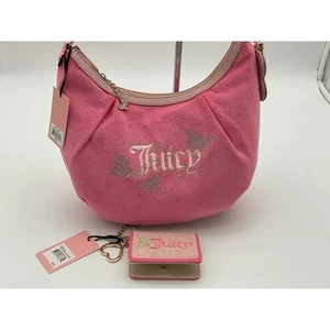 Juicy Couture Pink Lemonade Wingin It Hobo Bag with Matching Card Case - Picture 1 of 12