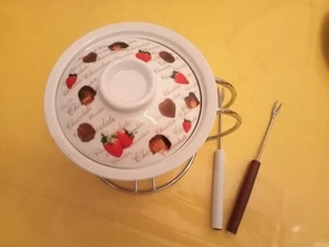 kleines Schocoladen Fondue set für 2 Personen - Bild 1 von 2