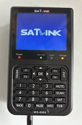 SATLINK WS6906 3.5in LCD Display Data Digital Satellite Signal Finder Meter - Image 1 of 4