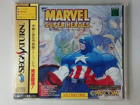Funzionamento Confermato Sega Saturn Marvel Super Heroes Con Scatola Manuale Istruzioni