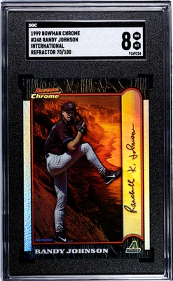 Bowman Chrome International #248 Randy Johnson 1999/¡100 refractores! SGC-8! (MJ) Foto 1 de 2