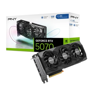 PNY VCG507012TFXPB1 GeForce RTX 5070 12GB Triple Fan GPU - Image 1 of 4