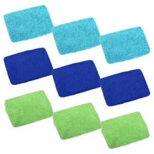 9 Pcs Squeegee for Car Windows Windshiled Wand Replacement Cloth - Foto 1 di 12