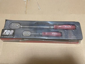 Snap-on RAT2TFHLMRX 100th Anniversary Red Hard Handle Ratchet Set In Box Unused - Picture 1 of 4