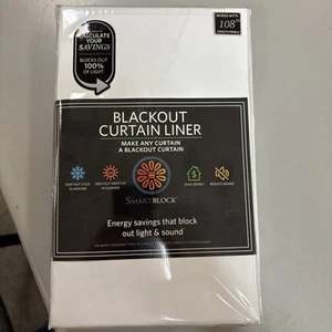 Smartblock Blackout Curtain Liner "Make Any Curtain A Blackout Curtain" - Picture 1 of 2