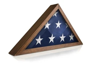 American FLAG Display Case for 5' x 9.5' American Veteran Burial Flag Case - Picture 1 of 3