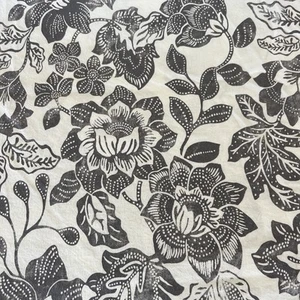 IKEA SKUGGNAVA White Gray Floral 3 Pc Set Full/Queen Duvet Cover & 2 Pillowcases - Picture 1 of 11