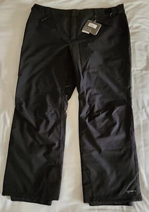 NEW EDDIE BAUER Men 2XL WeatherEdge Plus Black Snow Ski Powder X-Country Pants - Picture 1 of 12
