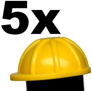 NUEVO LEGO - Tocado - Ciudad - Casco de Construcción Amarillo x 5 - Worker Goon - Imagen 1 de 3