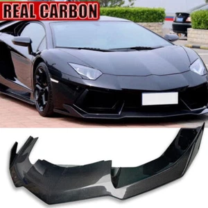 Carbon fiber Front Lip Bumper splitter For Lamborghini LP700 RZ Style 2012-18 E - Picture 1 of 9