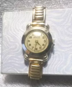 Hanover Golden Princess Women Wind Up Watch Swiss Gold Flex Runs Service - Picture 1 of 13