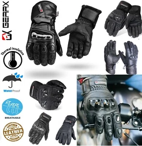 GearX Gloves Range Summer Winter Waterproof Motorbike Cycling Glove - Picture 1 of 41