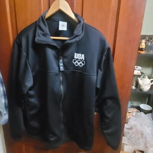 Vintage Olympic Committee Full Zip Jacket Medium Black - Bild 1 von 9