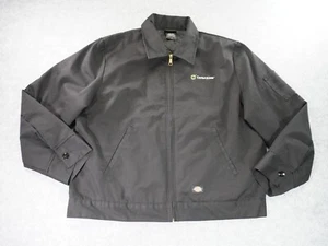 Dickies Jacket Mens XL Black Eisenhower Lined Full Zip Work Mechanic - Picture 1 of 11
