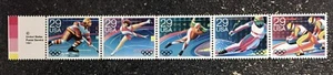 USA1992 #2611-2615a 29c Winter Olympics - Copyright Strip of 5 Mint NH - Picture 1 of 1